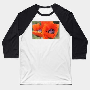 Red Poppies Baseball T-Shirt